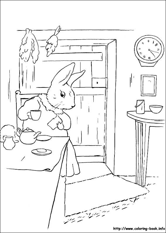 Peter Rabbit coloring picture